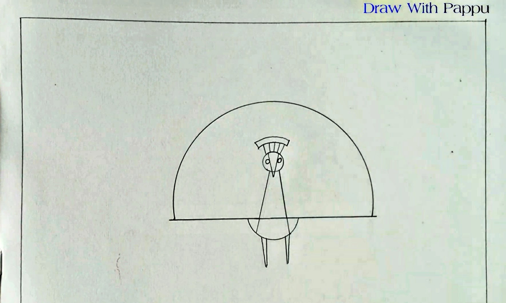 How to Draw a Peacock - Step-by-Step Tutorial 4 Draw a peacock