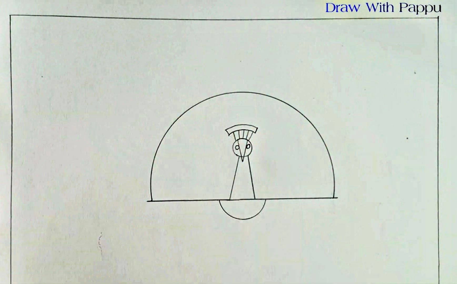 How to Draw a Peacock - Step-by-Step Tutorial 3 Peacock Drawing easy step by step