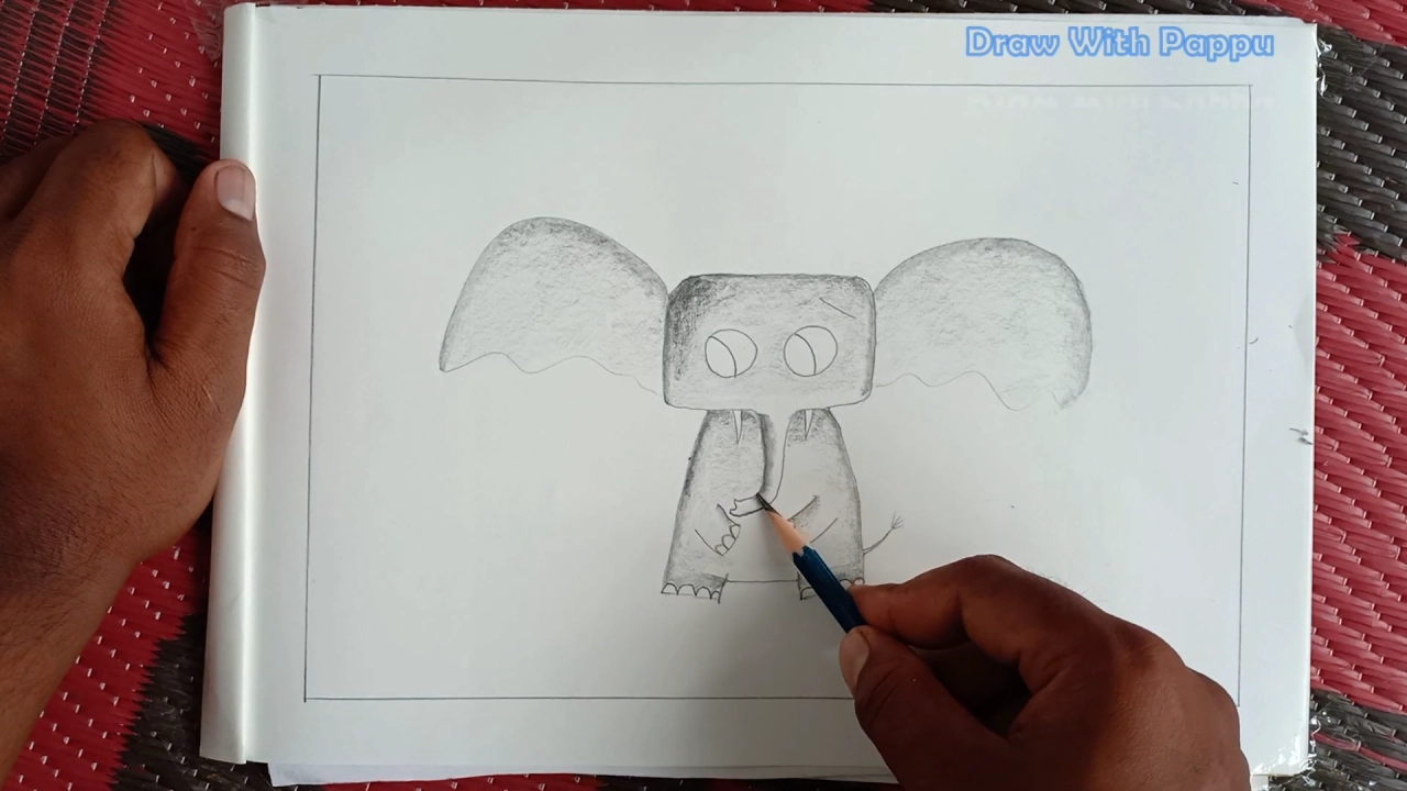 Step-by-Step Guide, Easy Elephant Drawing for Kids 8 Elephant Drawing Step by Step 6