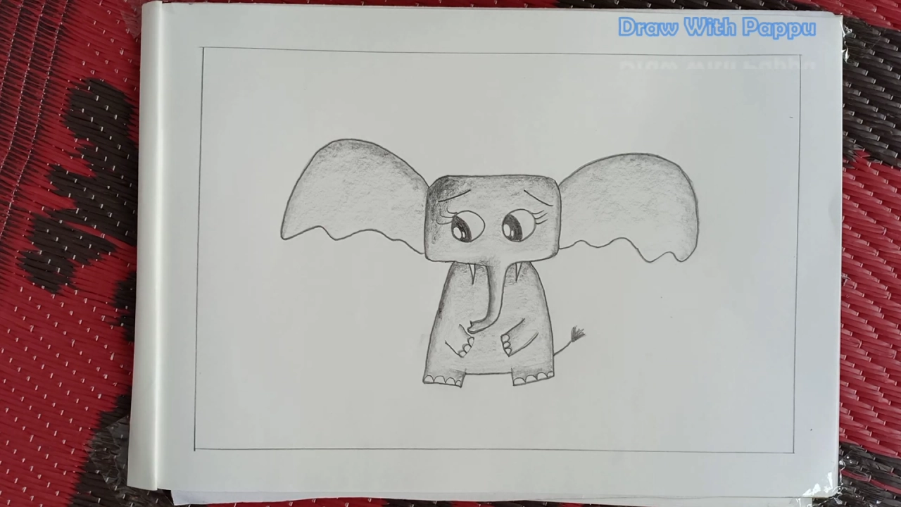 Step-by-Step Guide, Easy Elephant Drawing for Kids 9 Elephant Drawing Step by Step 7