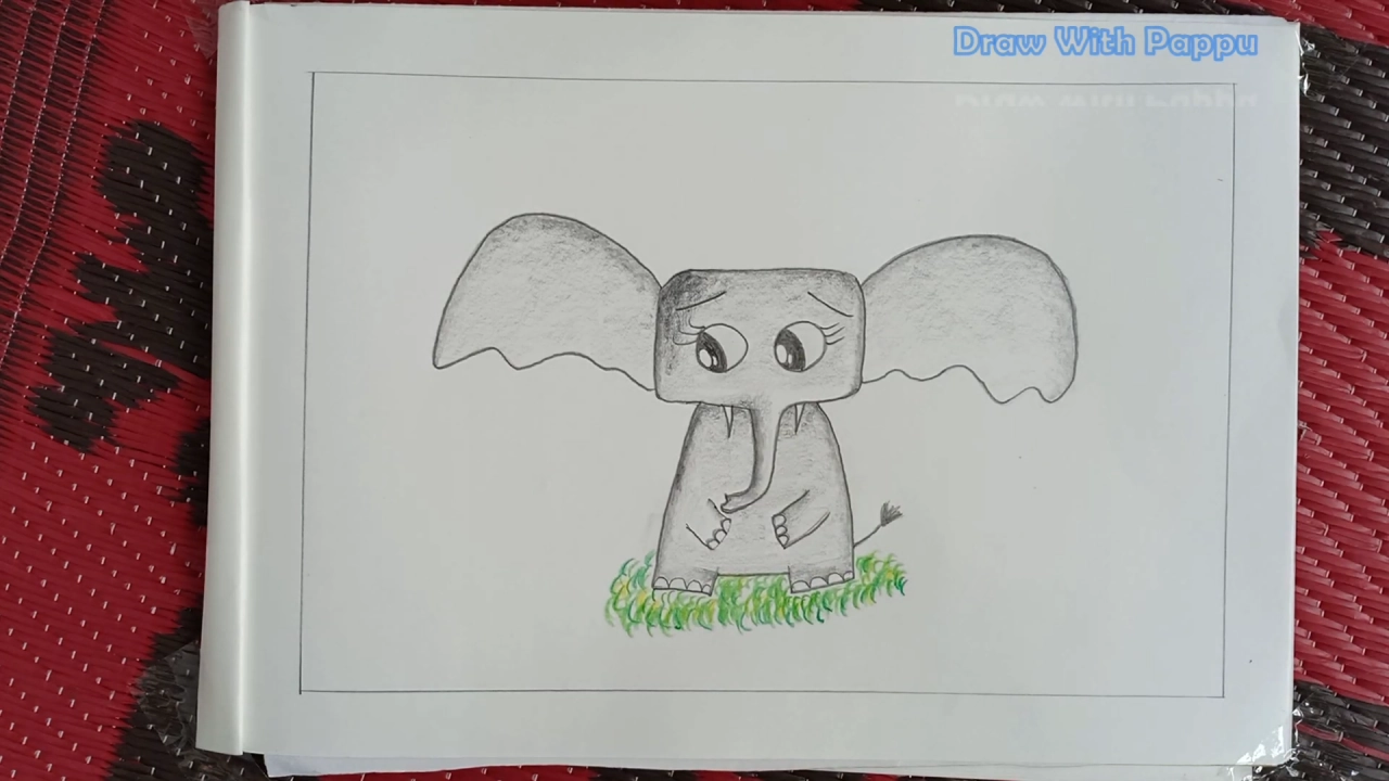 Step-by-Step Guide, Easy Elephant Drawing for Kids 10 Elephant Drawing Step by Step 8