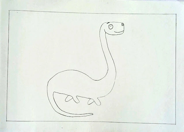 How to Draw a Dinosaur Step By Step - Easy Drawing For Kids 4 How to Draw a Dinosaur Step By Step – Easy Drawing For Kids 3