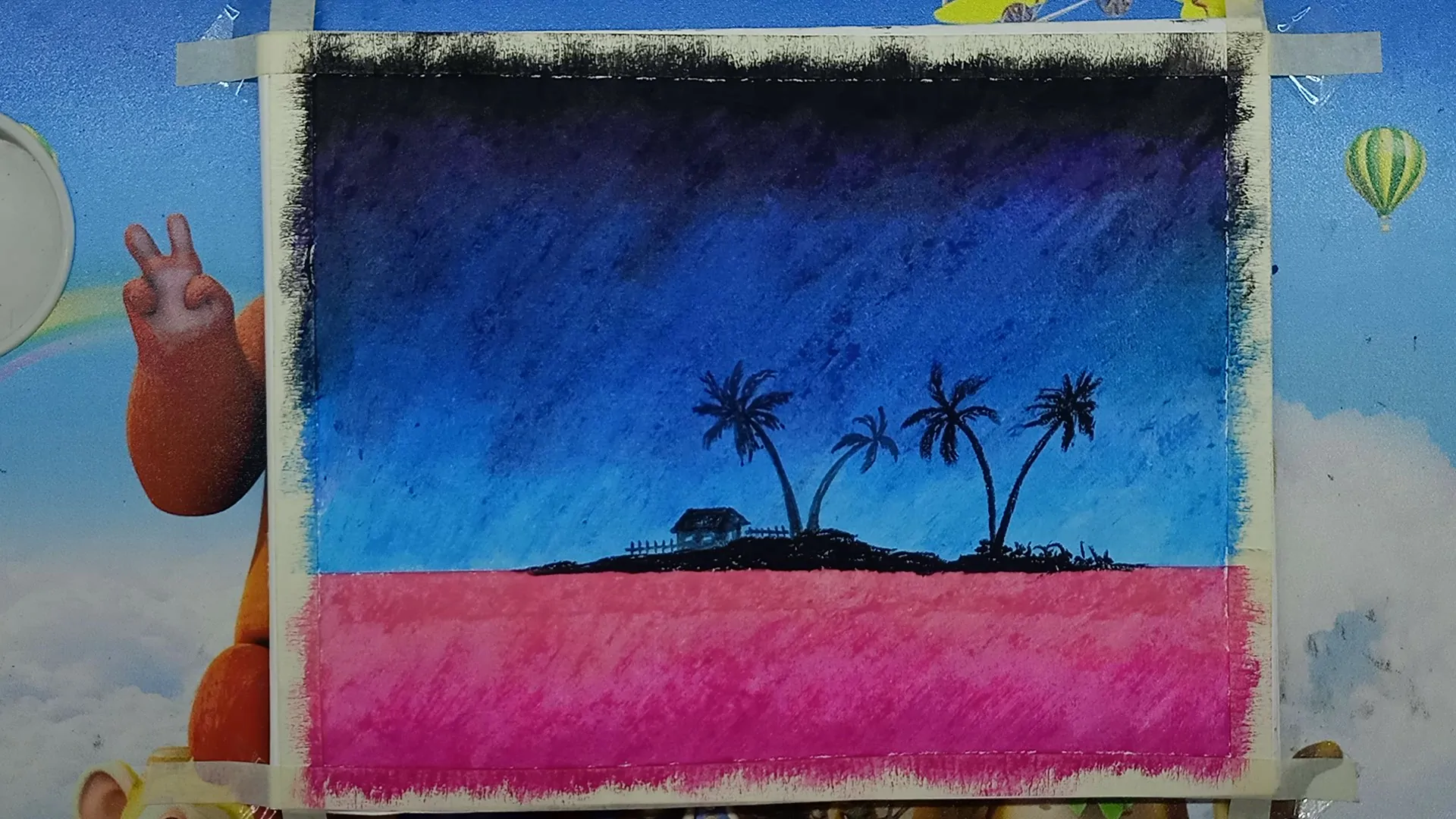 best night scenery drawing 7