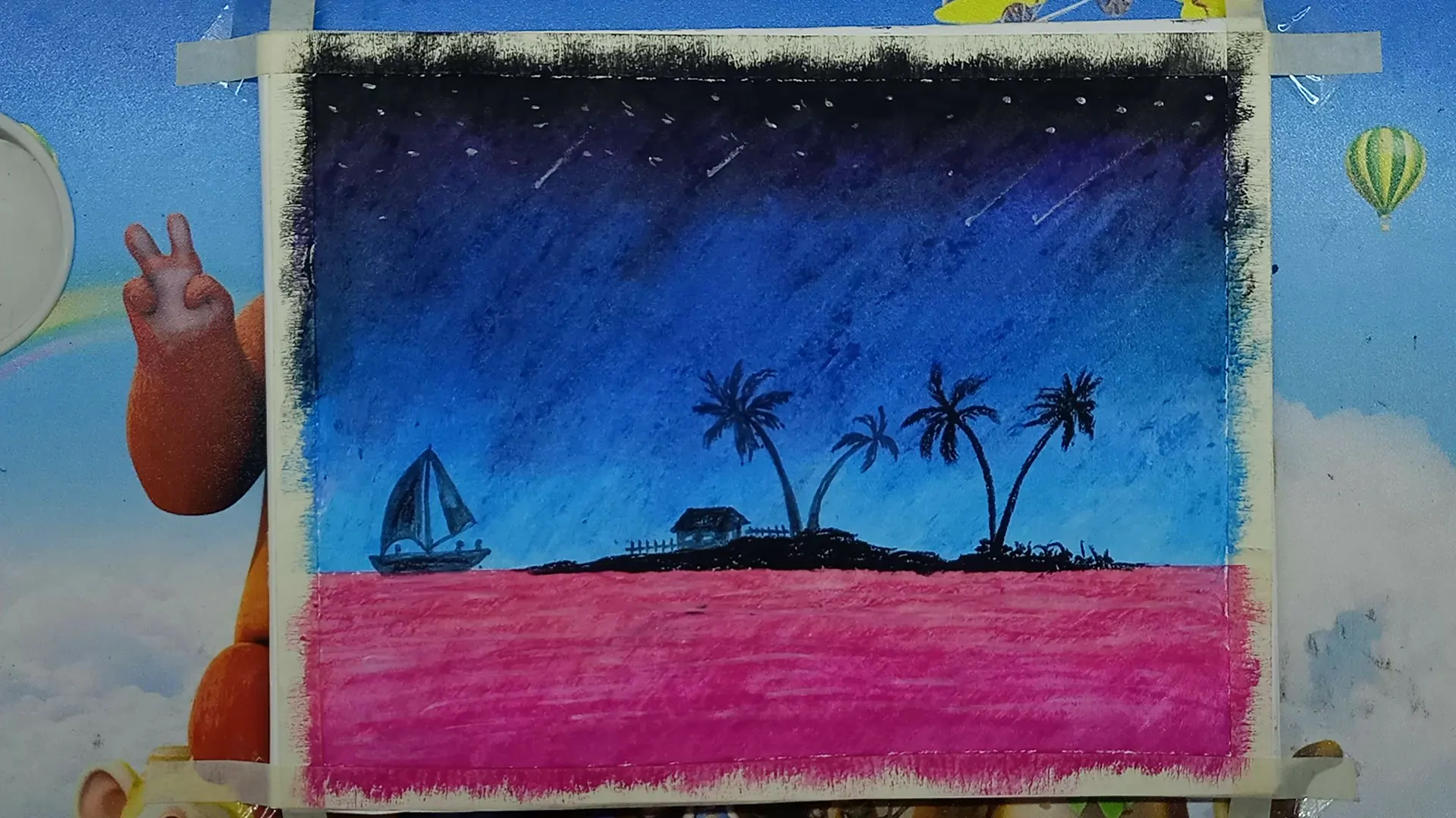 best night scenery drawing 9 1