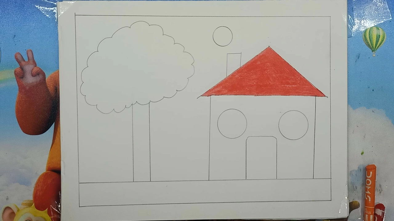 Easy Basic Scenery Drawing For Kids Step-by-Step 6 6 1