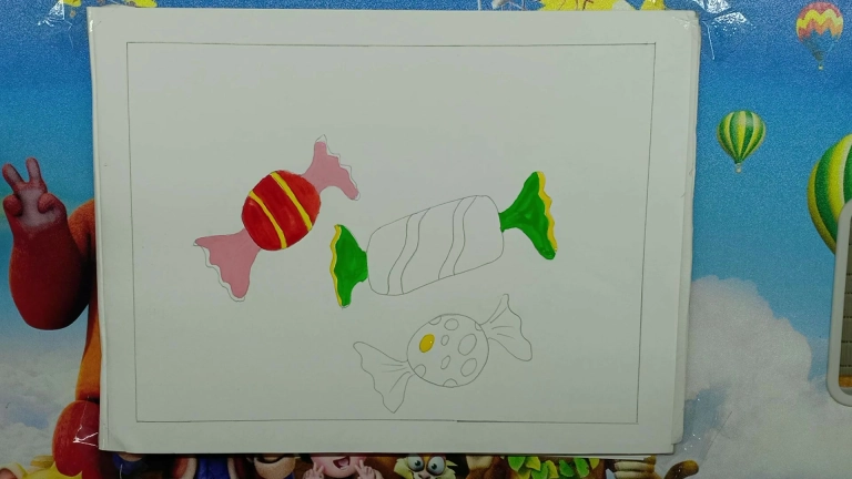 How To Draw Candies Step by Step For Kids in 2022 7 How To Draw Candies Step by Step For Kids 6