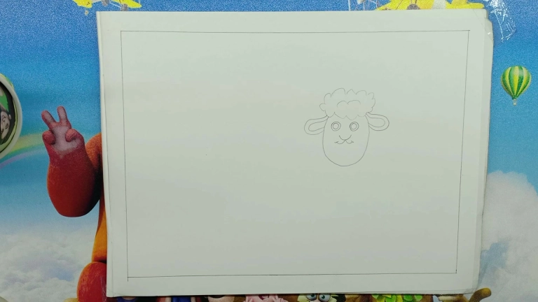 Learn to Draw a Sheep with Circles and Curved Lines 4 How To Draw a Sheep Step By Step 3