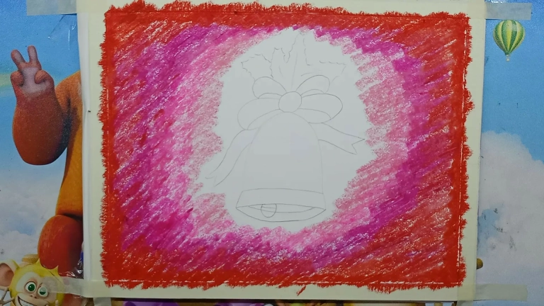 christmas bell drawing 4