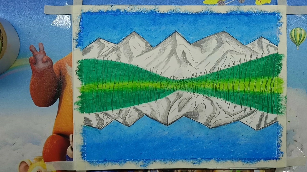 Mountain Drawing Easy - A Step-by-Step Guide for Beginners 9 Mountain Scenery Drawing, Mountain Drawing, How to Draw Mountains, Mountain Scenery, Mountain Drawing Easy