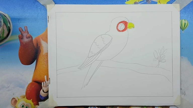 Cute Bird Drawing Easy method for Kids or Beginners 7 bird drawing 8