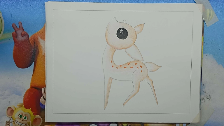 Easy Deer Drawing Tutorial - Step-by-Step Guide for Beginners 9 Baby Deer 8