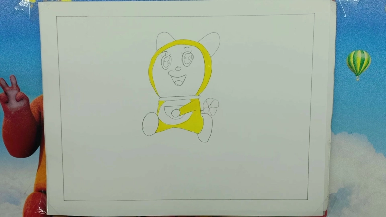 Step-by-Step Dorami Drawing Tutorial for Kids - Learn How to Draw Dorami Easily 8 Dorami Drawing 7