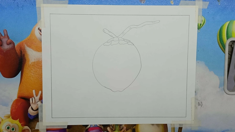 Coconut Drawing Tutorial - Easy Step-by-Step Guide for Kids/Beginners 5 How to Draw Green Coconut Easy Step by Step For Kids/Beginners