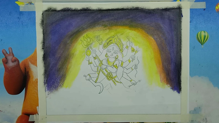 Durga Puja Drawing Easy Step by Step For Kids/Beginners 10 Durga Puja Drawing Easy Step by Step For Kids/Beginners