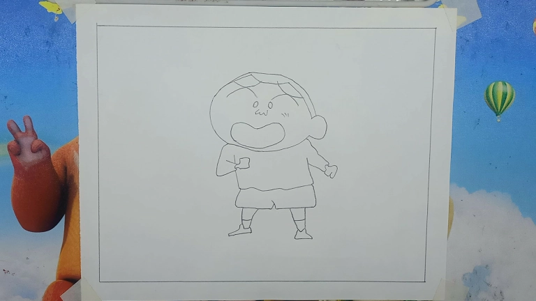 Masao Sato From Shinchan Drawing Easy - Cartoon Drawing 6 Masao from shinchan drawing 5