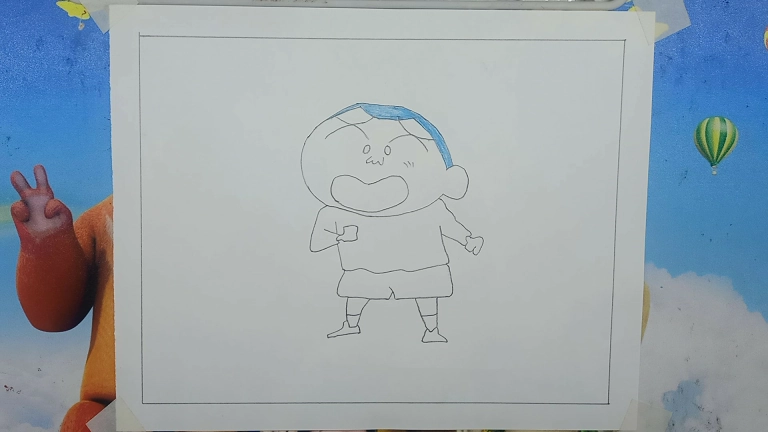 Masao Sato From Shinchan Drawing Easy - Cartoon Drawing 7 Masao from shinchan drawing 6