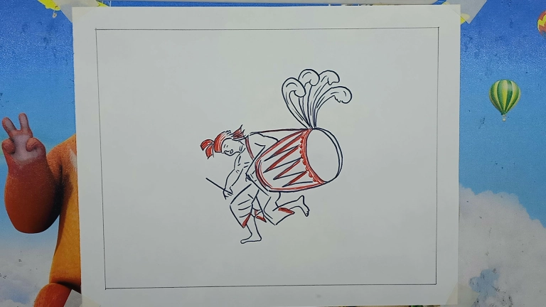 Durga Puja Theme Drawing - Navratri Drawing Easy 7 Durga Puja Theme Drawing - Navratri Drawing Easy