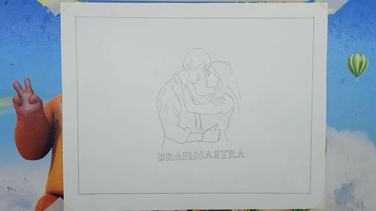 Ranvir and Alia Picture Drawing From Brahmāstra Movie - Oil Pastel Drawing 9 Ranvir and Alia Picture Drawing From Brahmāstra Movie - Oil Pastel Drawing