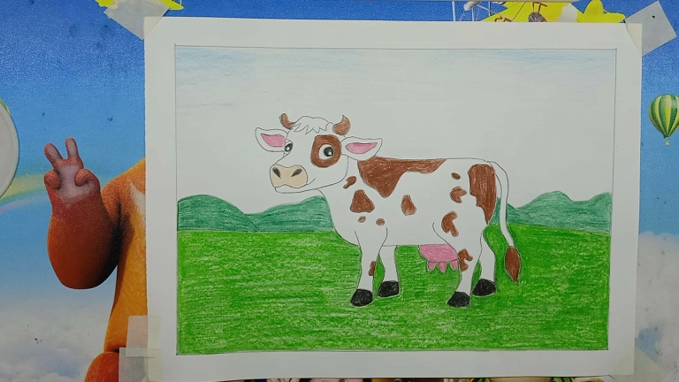 Cow Drawing Easy Step by Step For Kids/Beginners 12 Cow Drawing Easy Step by Step For Kids/Beginners