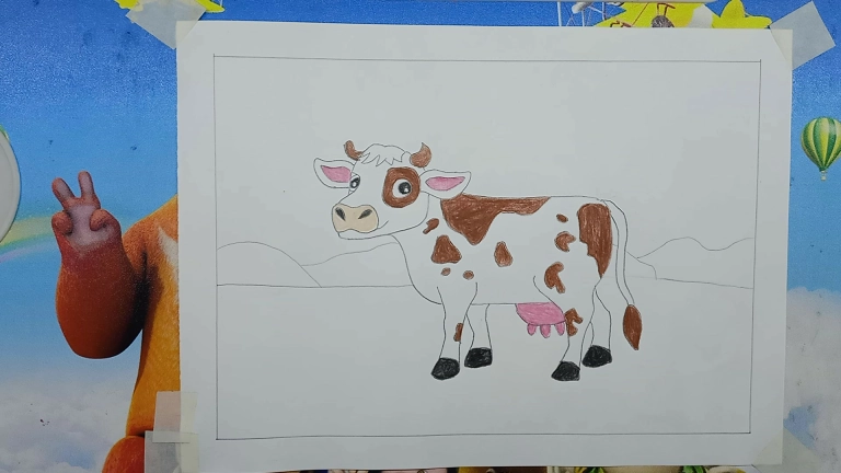 Cow Drawing Easy Step by Step For Kids/Beginners 10 Cow Drawing Easy Step by Step For Kids/Beginners