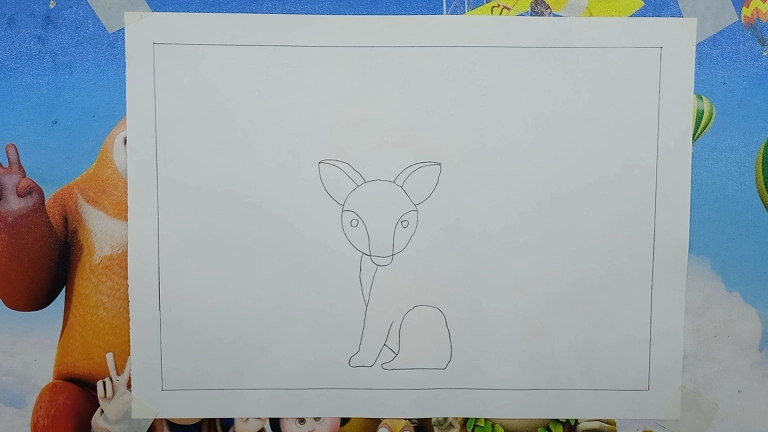 Fox Drawing Easy Step by Step For Kids/Beginners 5 Fox Drawing Easy Step by Step For Kids/Beginners