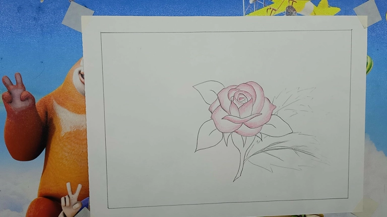 Rose Drawing Easy Step by Step For Kids/Beginners 7 Rose Drawing Easy Step by Step For Kids/Beginners