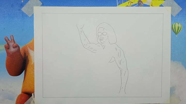 Pathaan Movie Shahrukh Khan Drawing Easy Step by Step For Kids/Beginners 4 Pathaan movie Shahrukh Khan Drawing 4