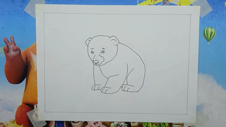 Cute and Easy Baby Bear Cup Drawing 6 Baby Bear Cup Drawing 5