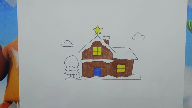 Iceland House Drawing Easy Step by Step For Kids/Beginners 8 The House of Iceland Drawing Easy Step by Step For Kids/Beginners