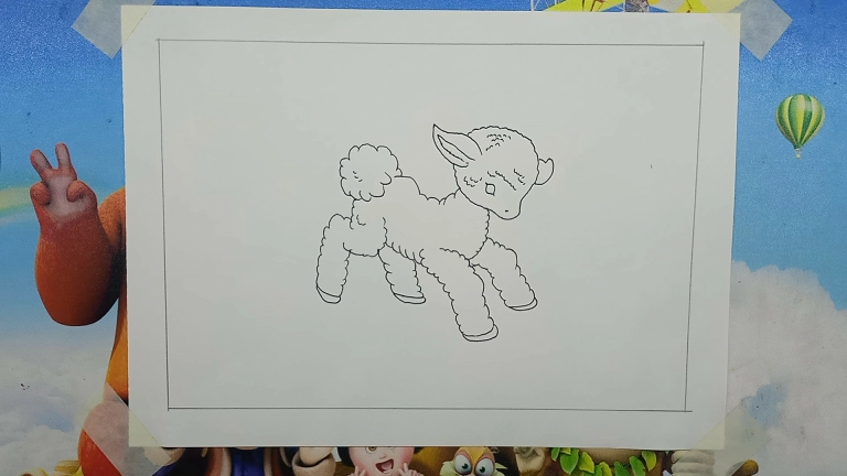 Lamb Drawing Easy Step by Step For Kids/Beginners 7 Lamb Drawing Easy Step by Step For Kids/Beginners